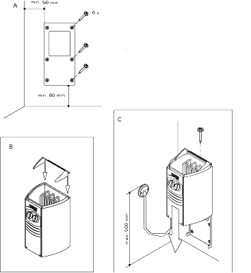 schema poêle Harvia Vega Compact