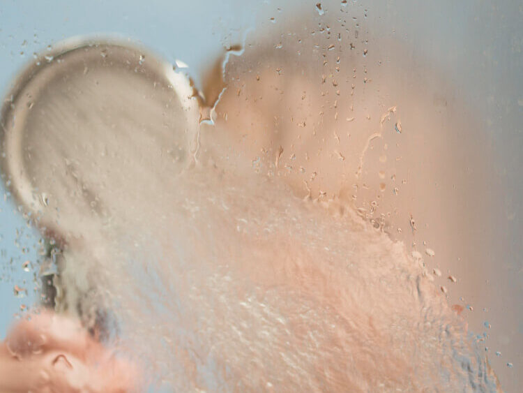 Douche après un spa