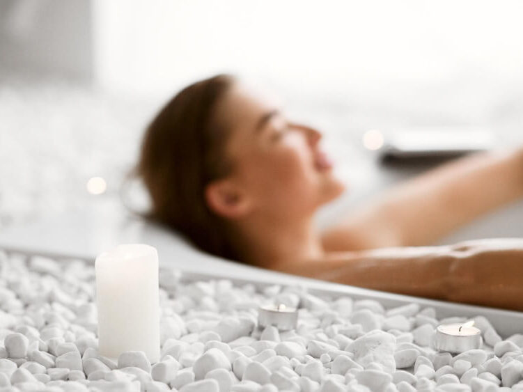 Relaxation pendant un spa